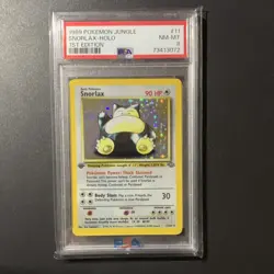 Pokemon Snorlax 11/64 Holo Rare Jungle 1st Edition PSA 8 Card 1999 - Image 2