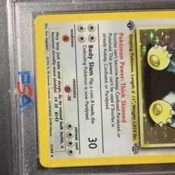 Pokemon Snorlax 11/64 Holo Rare Jungle 1st Edition PSA 8 Card 1999 - Image 4