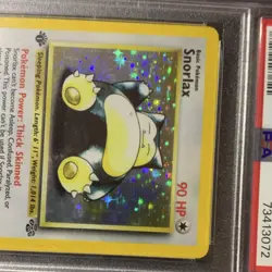 Pokemon Snorlax 11/64 Holo Rare Jungle 1st Edition PSA 8 Card 1999 - Image 5