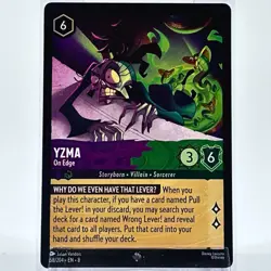 Yzma On Edge 68/204 SR Lorcana Reign of Jafar NM Disney Card - Image 1