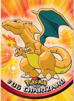 Charizard 1999 Topps #06 Pokemon Card Blue Logo TV Animation Non Holo - Image 1