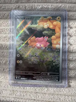 Pokemon Card Pawmi 226/091 Sv: Paldean Fates Illustration Rare - Image 1