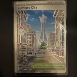 Pokemon Lumiose City Rare Trainer Stadium POR 111/088 Pokemon Card - Image 1