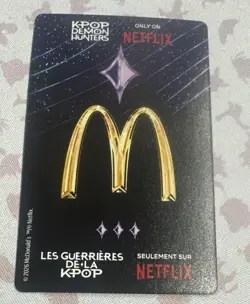 McDonalds KPOP Demon Hunter Huntrix Meal Rumi Holo Promo Card Triple Star RARE - Image 4
