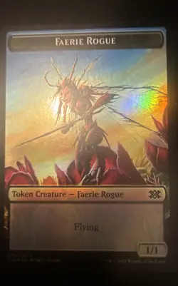 Faerie Rogue Vampire Double-Sided Token Double Masters 2022 Foil - Image 1