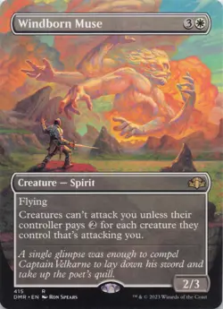 Windborn Muse (Borderless) Dominaria Remastered Rare Regular #415 NM MTG - Image 1