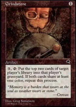 [1x] Grindstone Played, English Tempest MTG Magic - Image 1