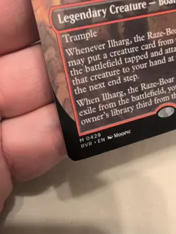 Ilharg, the Raze-Boar (Anime Borderless) Ravnica Remastered Regular LP - Image 3