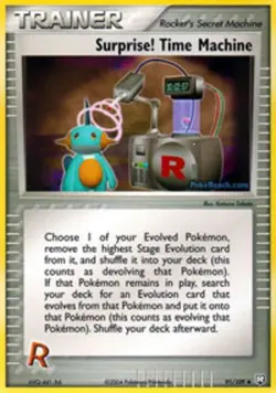 1x Surprise! Time Machine - 91/109 - Uncommon Lightly Played Pokemon EX - Team R - Image 1