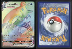 Lapras VMAX 203/202 Rainbow Rare Sword & Shield Pokemon NM/M - Image 3