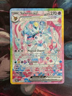 Pokemon SV Prismatic Evolutions Sylveon EX SIR 156/131 Special Illustration Rare - Image 1