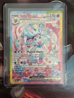 Pokemon SV Prismatic Evolutions Sylveon EX SIR 156/131 Special Illustration Rare - Image 3