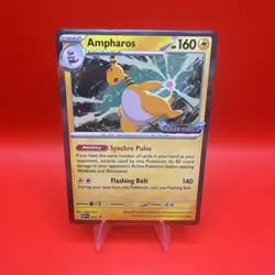 Pokemon Ampharos Chaos Rising MEP 075 Prerelease Promo Stamped - Image 1