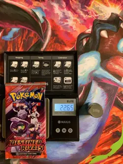Heavy 22.65g Pokemon TCG Destined Rivals Booster Pack Factory Sealed - Image 1