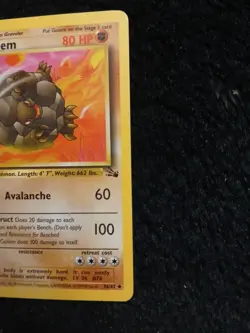 Golem 36/62 Uncommon Fossil Pokemon Unlimited LP - Image 2