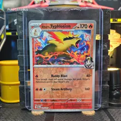 Ethan's Typhlosion Destined Rivals Reverse Holo Pokemon TCG 034/182 SV10 Rare - Image 1