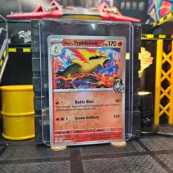 Ethan's Typhlosion Destined Rivals Reverse Holo Pokemon TCG 034/182 SV10 Rare - Image 3
