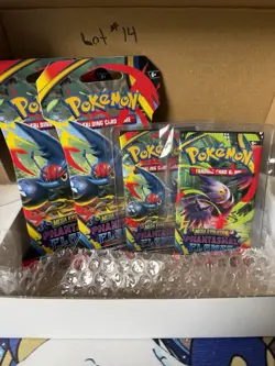 Pokemon Phantasmal Flames Booster Packs set of 4 Sealed English Lot #14 - Image 1
