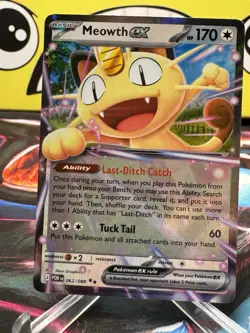 Pokemon TCG Meowth ex 062/088 Double Rare Mega Evolution:Perfect Order Near Mint - Image 1