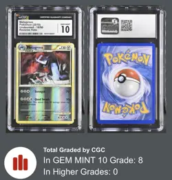 POP 8! Metagross 18/90 Reverse Holo Rare Pokemon 2010 Undaunted CGC Gem Mint 10 - Image 3