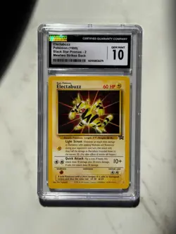 1999 Electabuzz Black Star Promo #2 - Mewtwo Strikes Back - CGC 10 - Pokemon TCG - Image 1