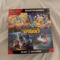 Pokemon Surging Sparks SV08 Booster Bundle TCG ''6 Pack'' New Sealed - Image 1