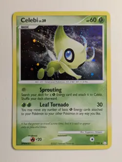 Lightly Played 2007 Pokemon Diamond & Pearl Mysterious Treasures Celebi 7/123 - Image 1