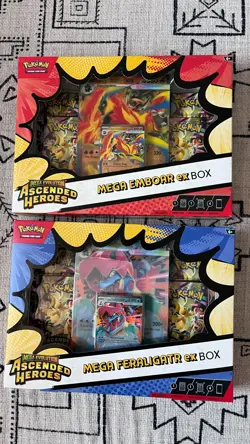 Pokemon TCG Ascended Heroes EX Box 2-Pack (Emboar, Feraligatr) – NEW ✅ - Image 1