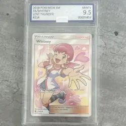 Whitney Ultra Rare Full Art Holo 214/214 SM Lost Thunder 2018 English CGC 9.5 - Image 1