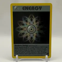 Pokemon Rainbow Energy Team Rocket Holo Rare Unlimited 17/82 English - Image 1