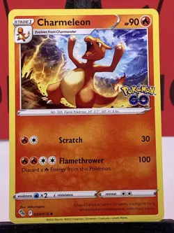 Charmeleon 009/078 Pokemon GO Regular Uncommon Pokemon TCG 2022 NM - Image 3