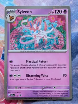 Sylveon SVP 172 Prismatic Evolutions Black Star Promo Cosmos Holo Pokemon TCG NM - Image 1