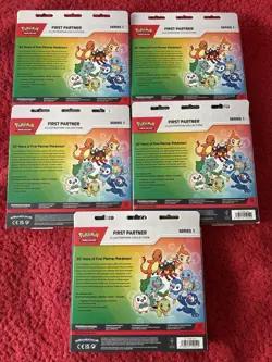 Pokemon TCG First Partner Illustration Collection Series 1 New Sealed (lot of 5) - Image 2