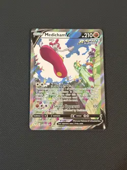Pokemon TCG SWSH Evolving Skies 186/203 Medicham V Alternate Art - NM - Image 1