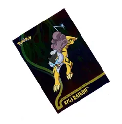 RARE 2001 Topps Pokemon JOHTO LEAGUE CHAMPIONS (FOIL) RAIKOU #243! LP - Image 1