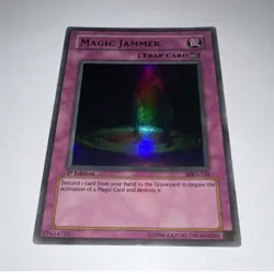Konami Yu-Gi-Oh! TCG Magic Jammer Metal Raiders MRD-128 1st Super Rare Holo - Image 1