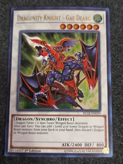 Dragunity Knight - Gae Dearg BLLR-EN059 Ultra Rare 1st Edition LP - Image 1