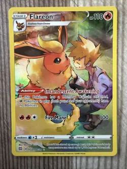 Flareon - TG01/TG30 - Pokemon Brilliant Stars Sword & Shield Holo Rare Card NM - Image 1