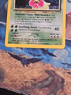 Meganium 11/111 Neo Genesis Holo Rare WOTC Pokemon Card NM/LP - Image 4