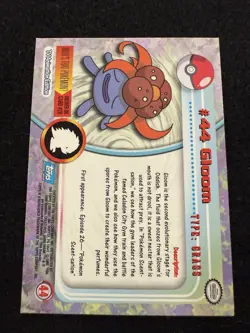Pokemon Gloom Foil #44 Blue Logo from Topps in MP+ condition! - Image 2