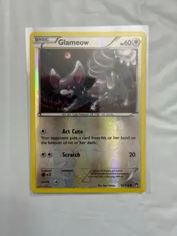 Glameow 93/122 Rev Reverse Holo XY Breakpoint Pokemon Near Mint - Image 1