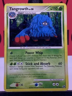 Tangrowth 10/106 Great Encounters Holo Rare Pokemon TCG 2008 HP - Image 3