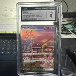 Pokemon Mew EX 2023 Full Art Black Star Promo Scarlet & Violet 151 CGC Grade 9 - Image 1