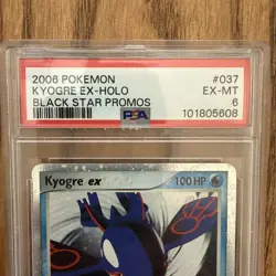 2006 Pokemon Kyogre Ex-holo # 037 Black Star Promos PSA 6 - Image 2