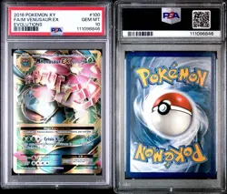 2016 Pokemon XY Evolutions M Venusaur EX 100 PSA 10 - Image 3