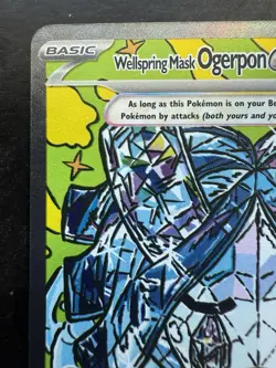 Pokemon Wellspring Mask Ogerpon EX Prismatic Evolutions Holo 152/131 (NM) - Image 2