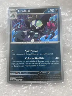 Pokemon Paldea Evolved Reverse Holo 146/193 Grafaiai NM - Image 1