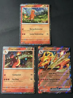 Charizard ex Super Premium Collection Pokemon TCG Promo Set 161 004 005 NM - Image 1