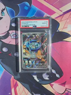 Pokemon Stellar Crown Squirtle 148/142 Illustration Rare Holo PSA 10 GEM MINT - Image 2