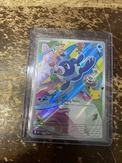 2025 Pokemon ME: Mega Evolution Promo Popplio 045 FIRST PARTNER PACK FRESH NEW - Image 1